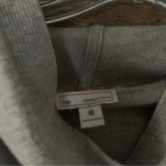 Women’s XS GAP BROOKLYN HOODIE Oatmeal Gray Soft Merino Wool Blend Sweater EXC - Picture 6 of 14